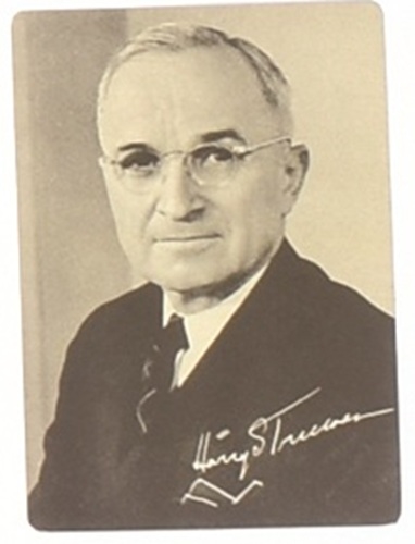 Truman 1948 Convention Card