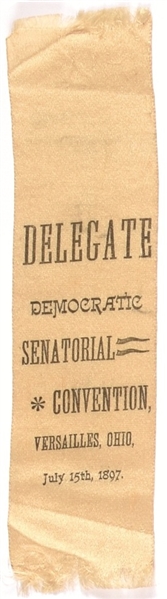 Ohio 1897 Democratic Convention Ribbon