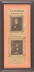 Harrison, Davis Framed Coattail Ribbon