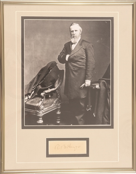 Rutherford B. Hayes Autograph With Photo