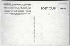 NY World's Fair Little People Postcard